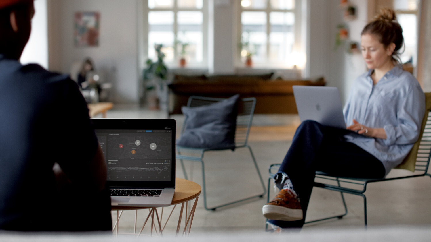 Persons with visible GUI