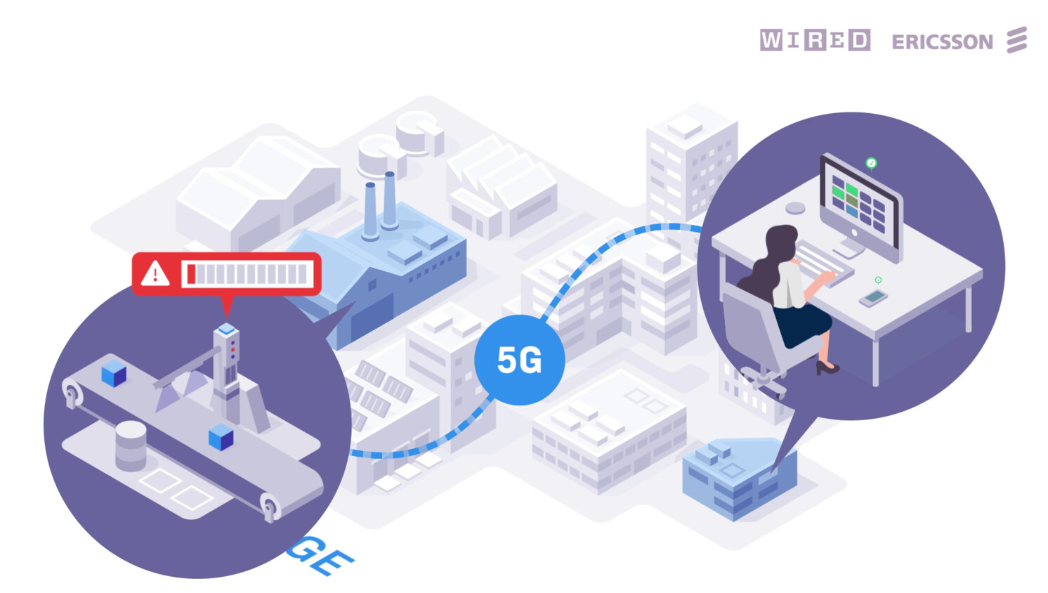 5G will enable factories to connect to the outside world, and allow facilities to stay automatically up to date with changing order patterns or logistical complications, for example, through the cloud.