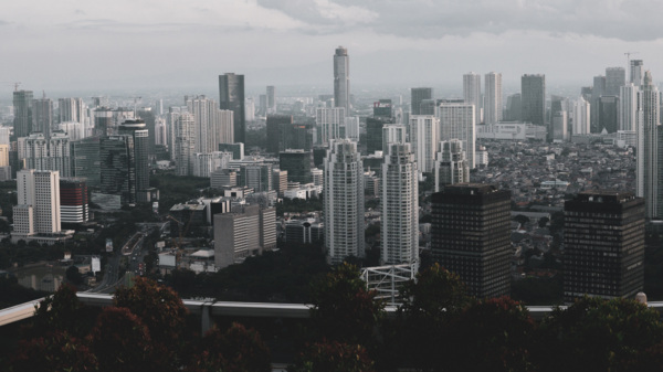 Photo of city skyline in Indonesia