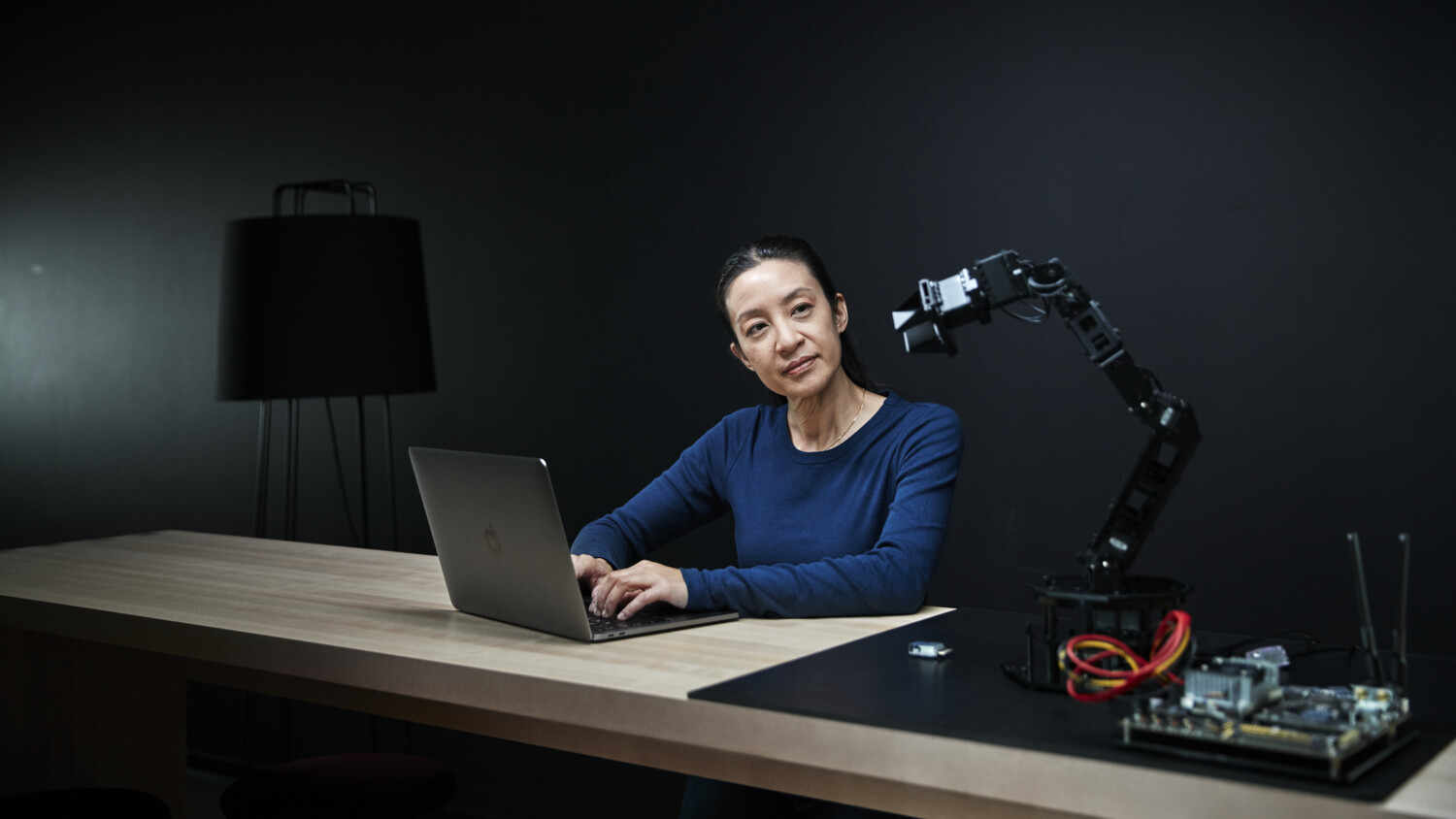 Programming a robotic arm.