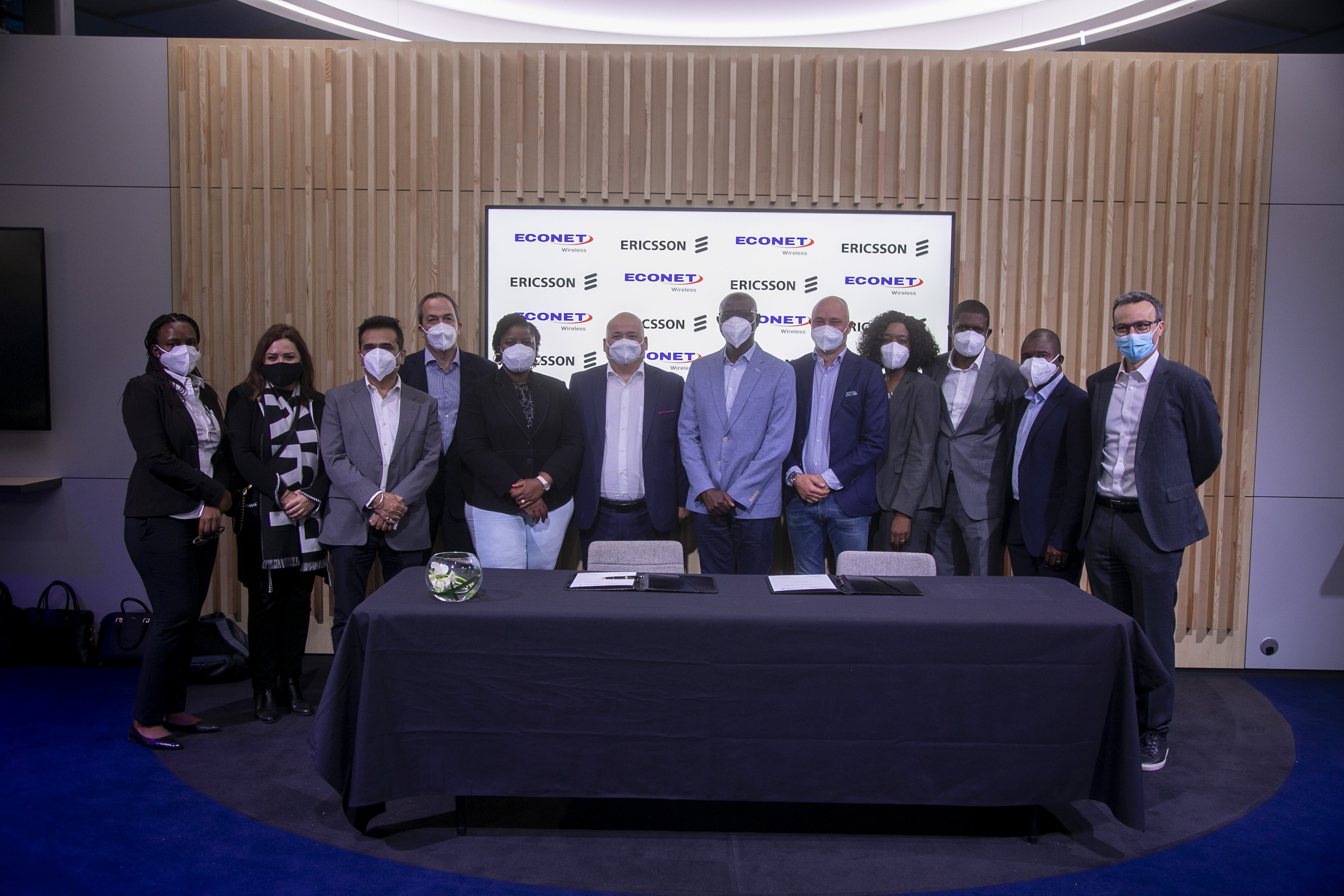 Econet Douglas Mboweni and Ericsson Todd Ashton