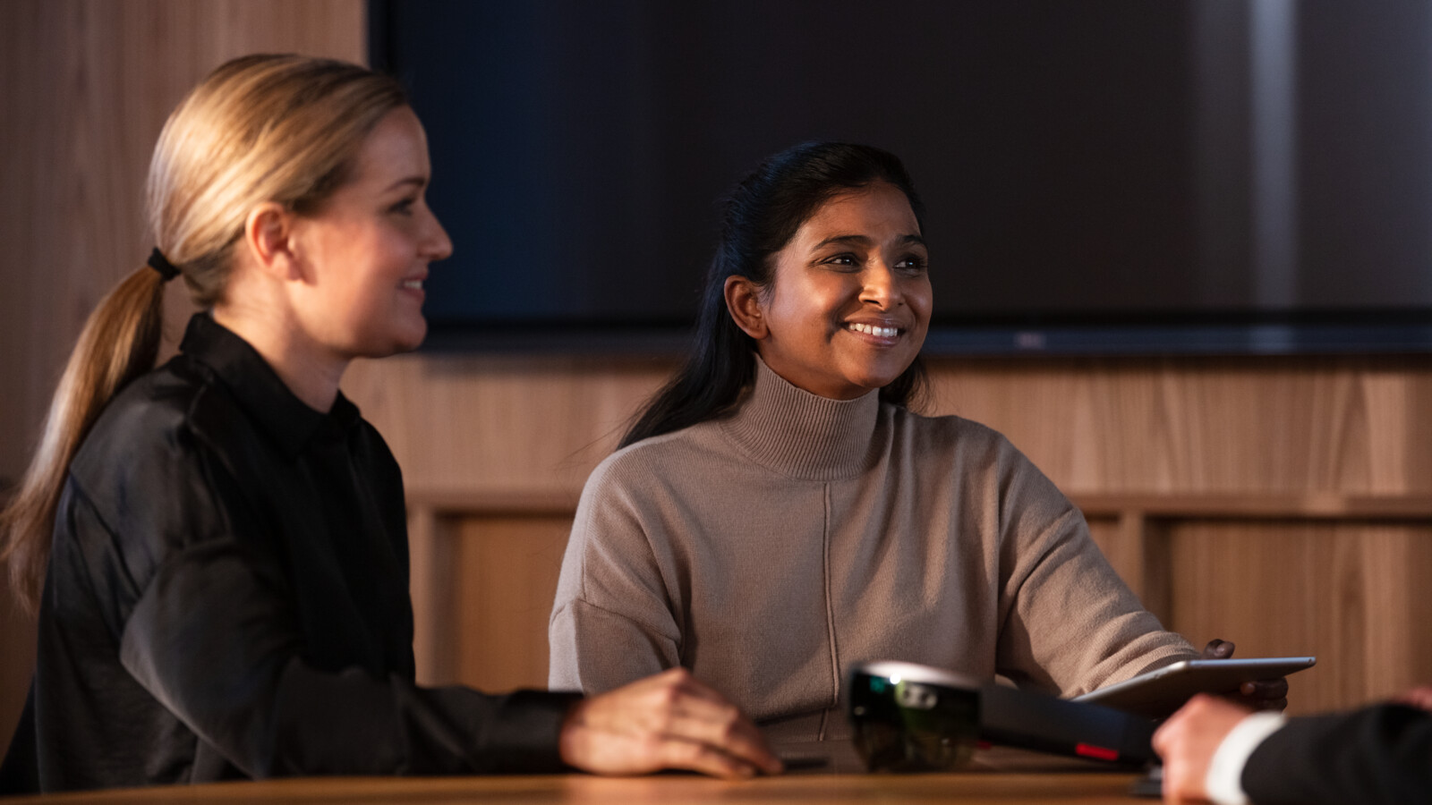 Female Colleagues over a conversation