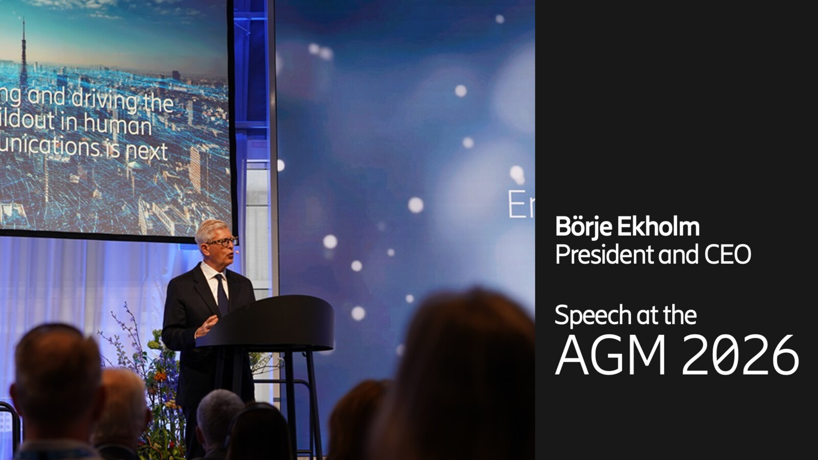 Börje Ekholms tal vid Årstämman 2026.