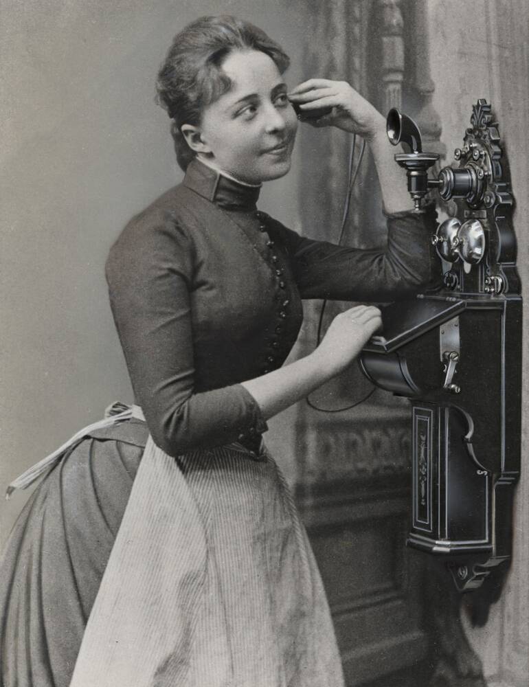 Telephone call, 1896.