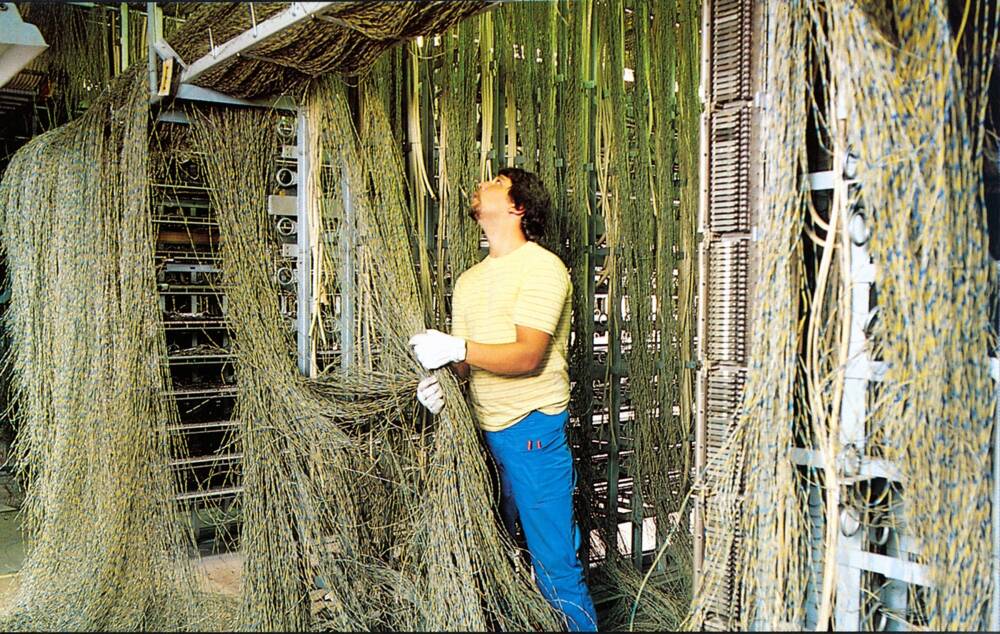 Telephone station 1970s.