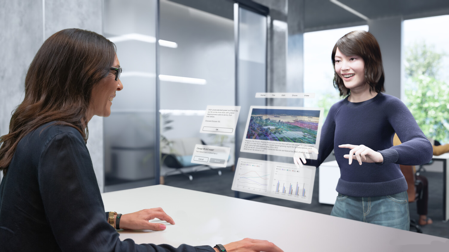 Workplace - mixed reality office