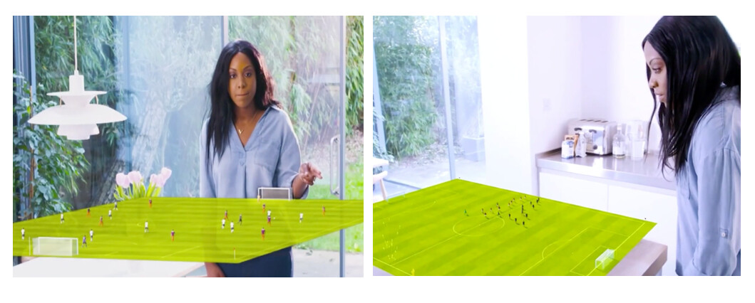  volumetric table of a football pitch