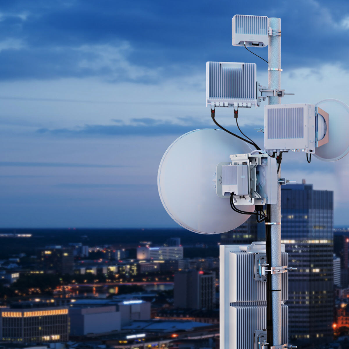 MINI-LINK 6000 portfolio on roof-top site in Germany