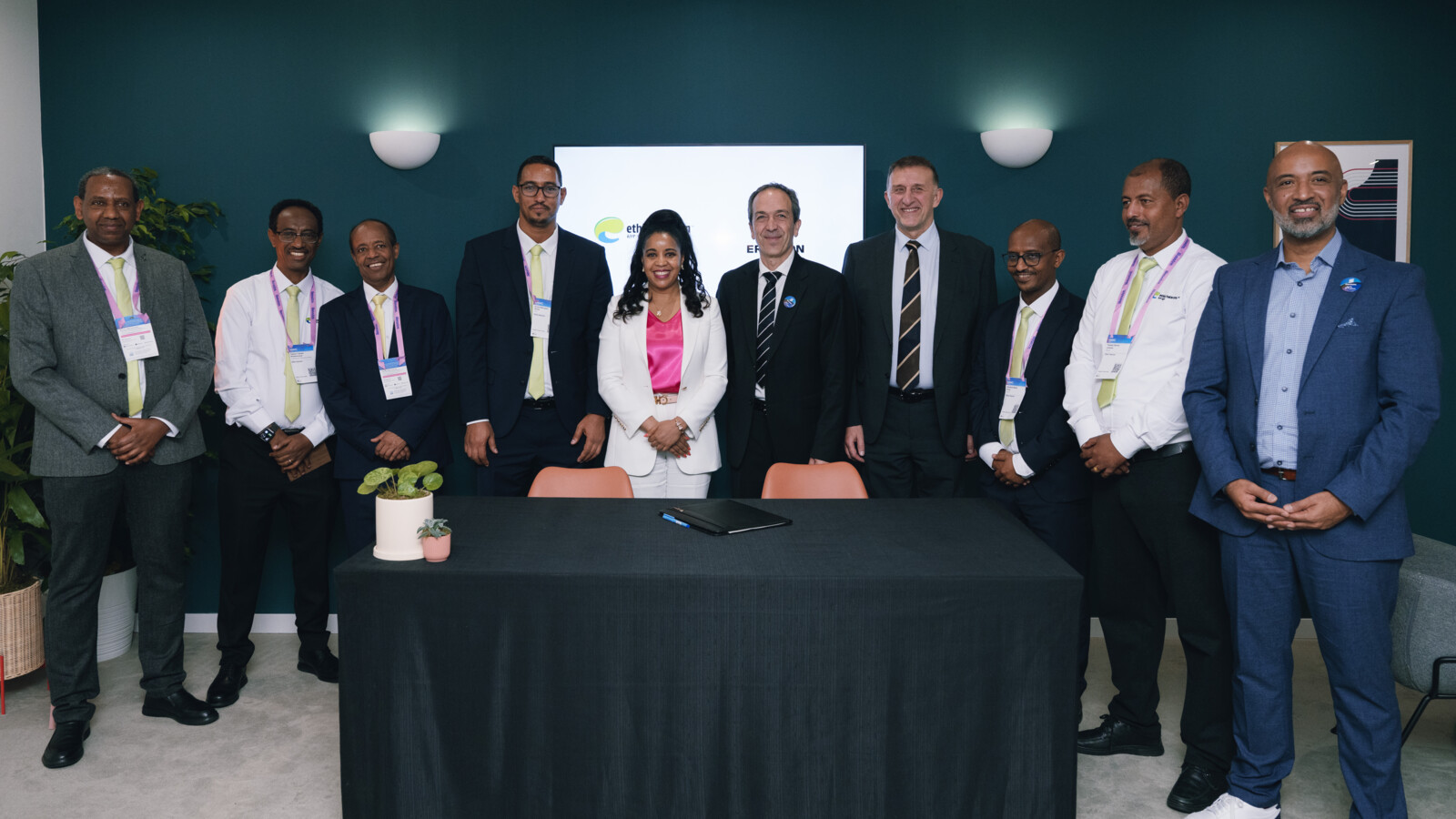 Ericsson and Ethio telecom signing ceremony at MWC Barcelona