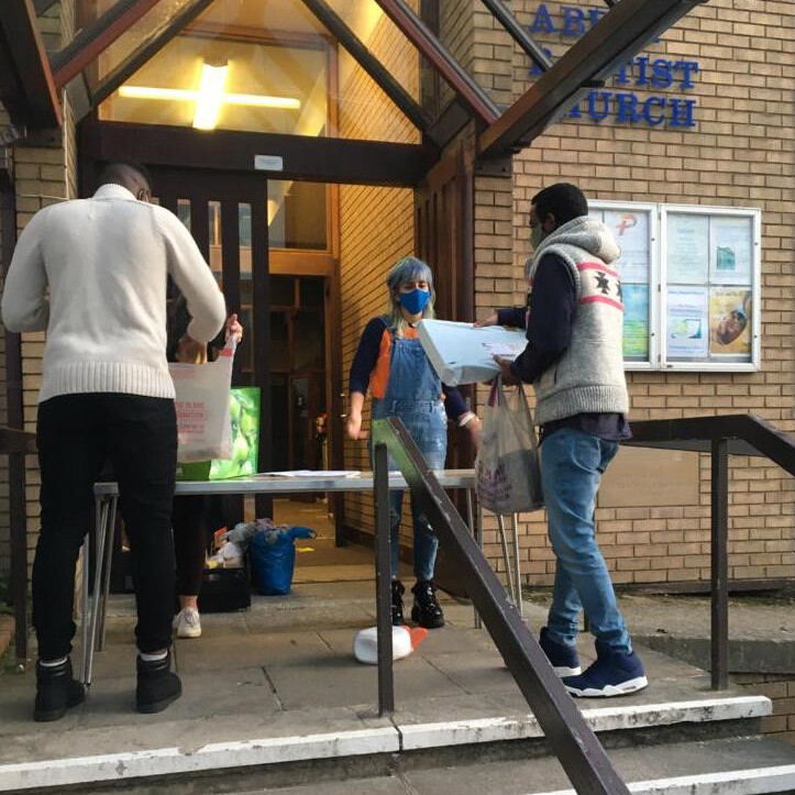 After co-founding a refugee kitchen in Reading, UK, I’m also chief-nerd, in charge of organizing devices for asylum seekersy.