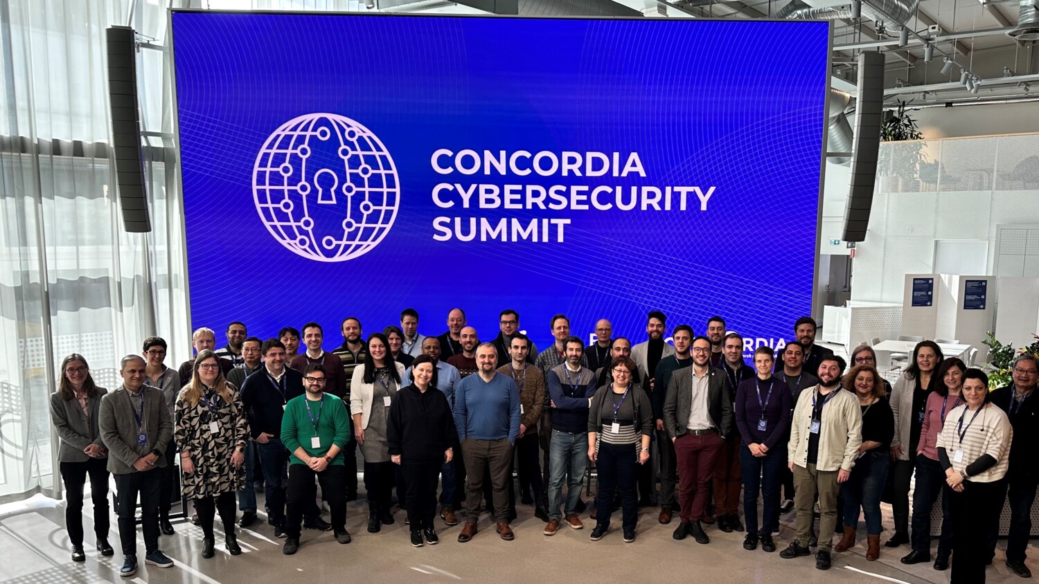 CONCORDIA representatives at the consortium’s closing ceremony in Stockholm, Sweden.