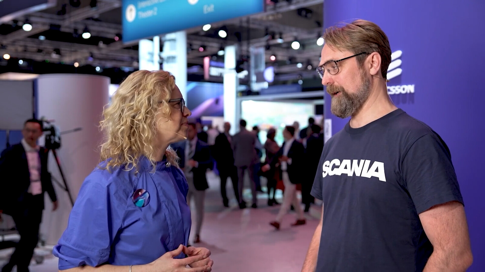 Cecilia Atterwall at Ericsson with Ulrik Janusson at Scania