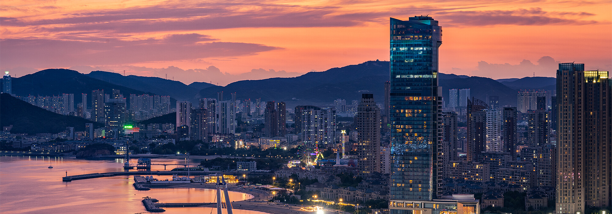 City sunset