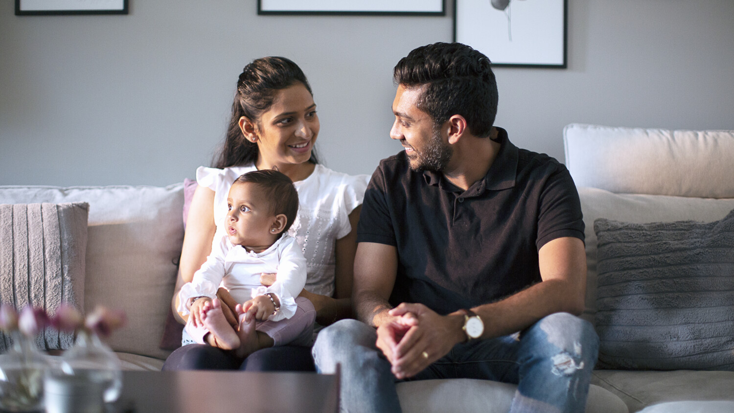 Family sitting together