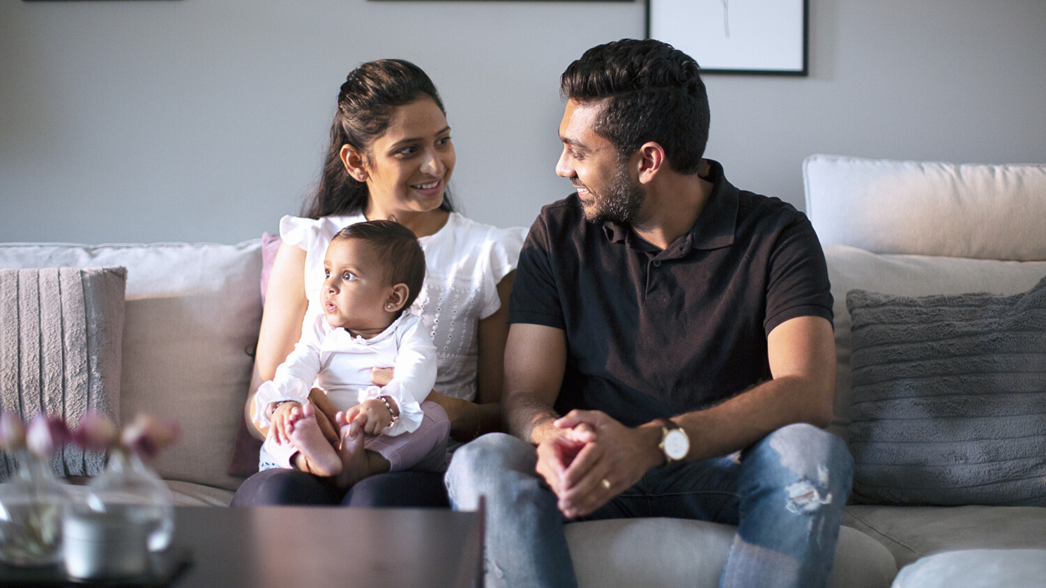 Family sitting together