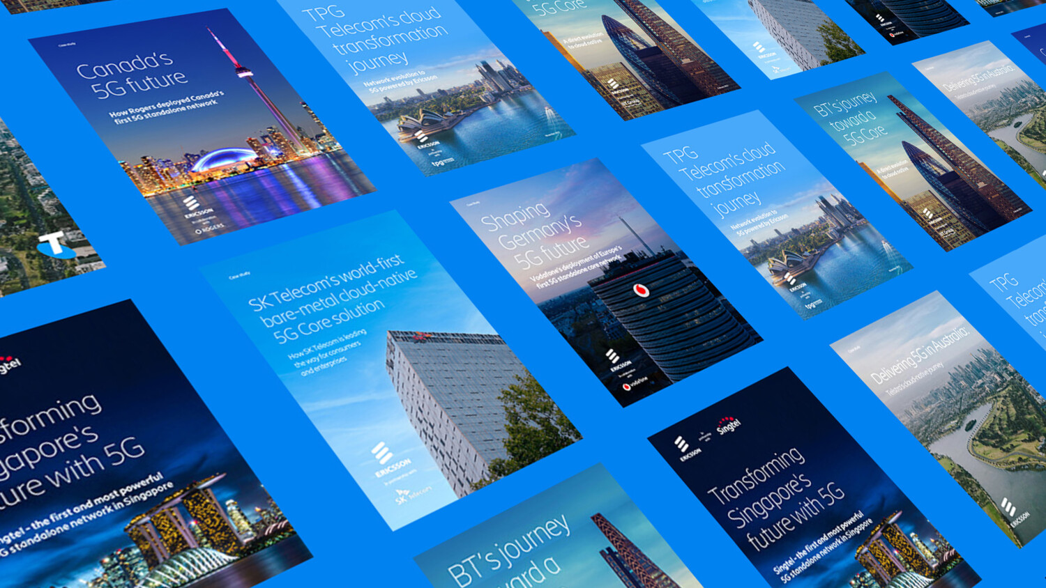 Cover pages of customer cases