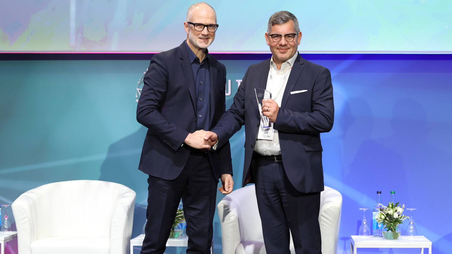 Ericsson's Sam Keys-Toyer accepts award on Ericsson's behalf