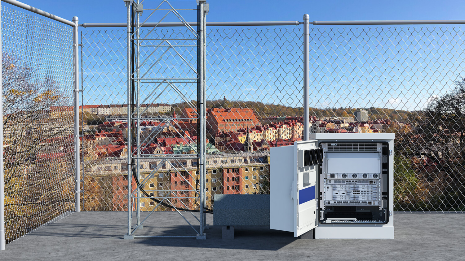 Suburban radio site solution on the ground