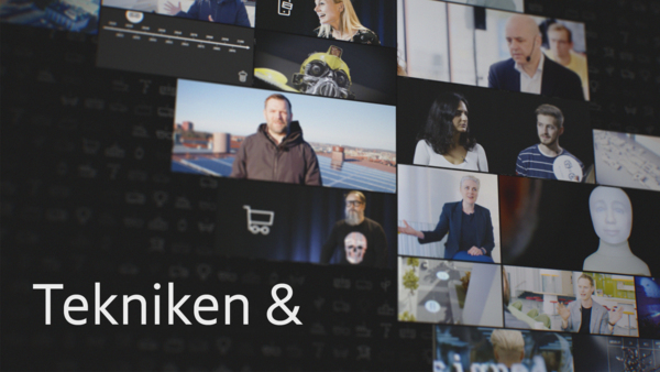 Video image for the Swedish campaign Tekniken &