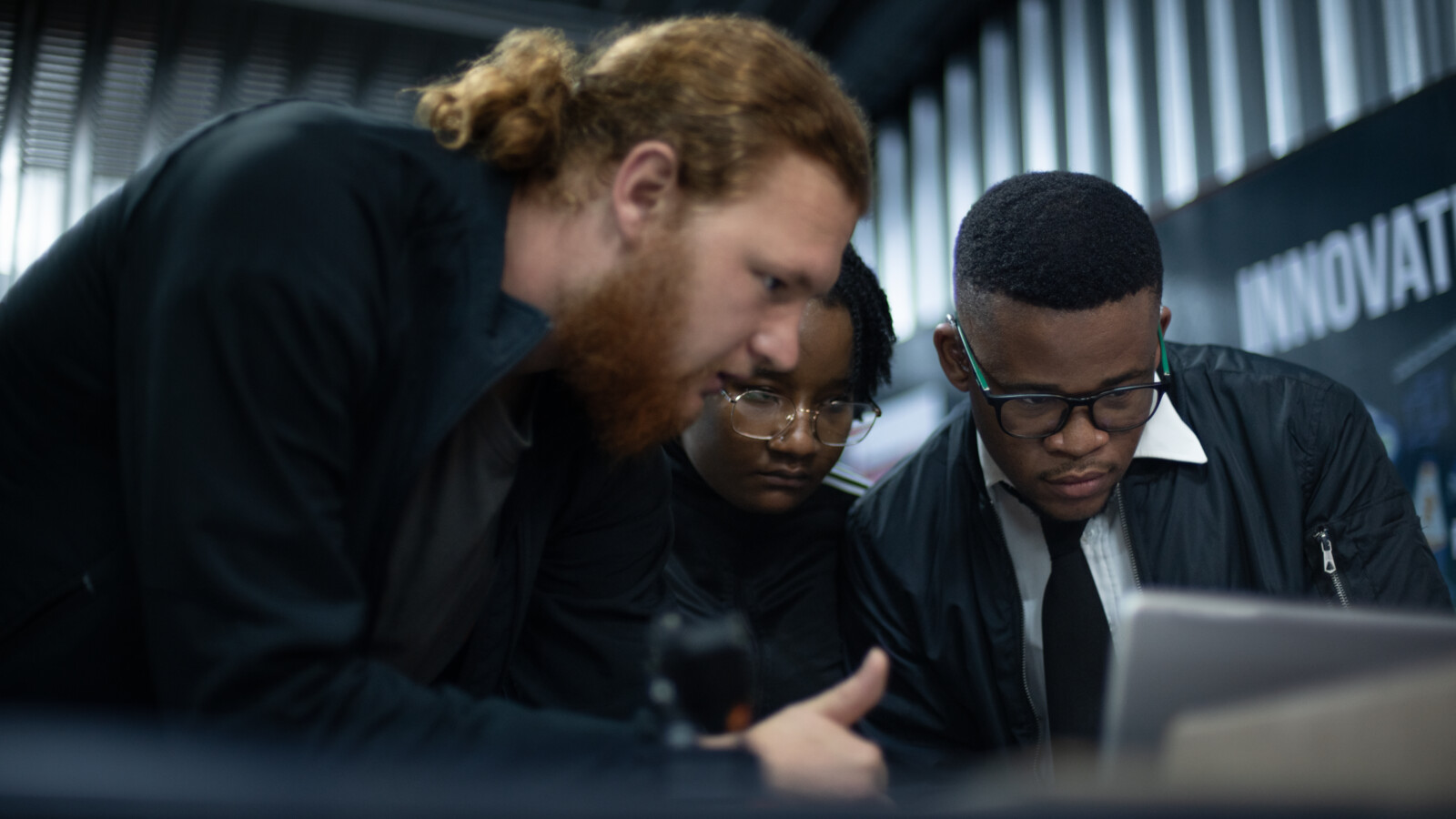 Colleagues in a lab.