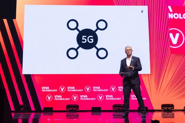 Ericsson President and CEO, Börje  Ekholm, on stage at the Viva Technology Conference, Paris, France, May 16, 2019