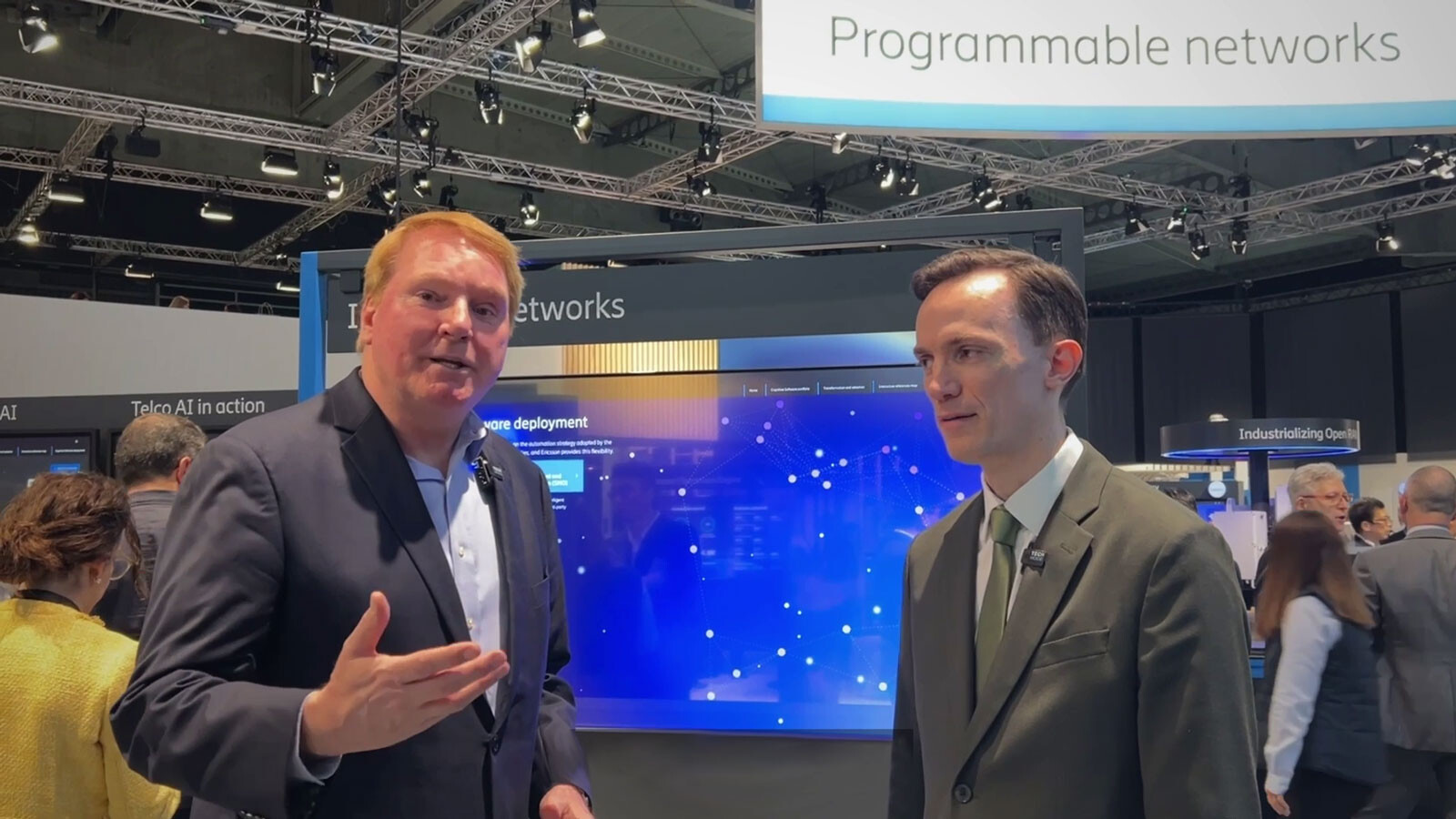Jean-Christophe Laneri, VP and Head of Solution Area Cognitive Network Solutions, discusses with Glen Gilmore.