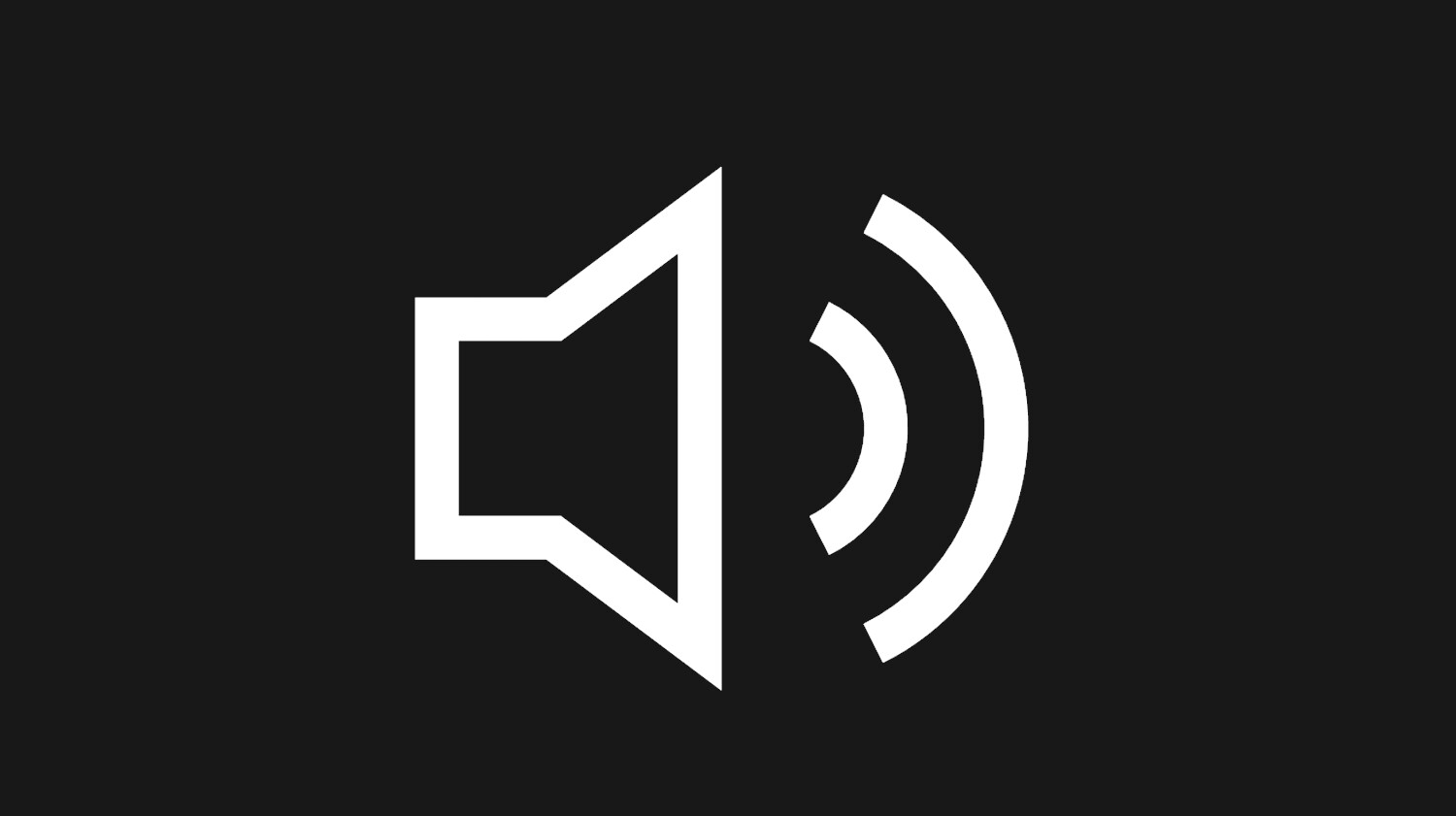 audio volume icon
