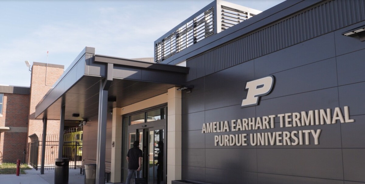 Purdue airport university entrance