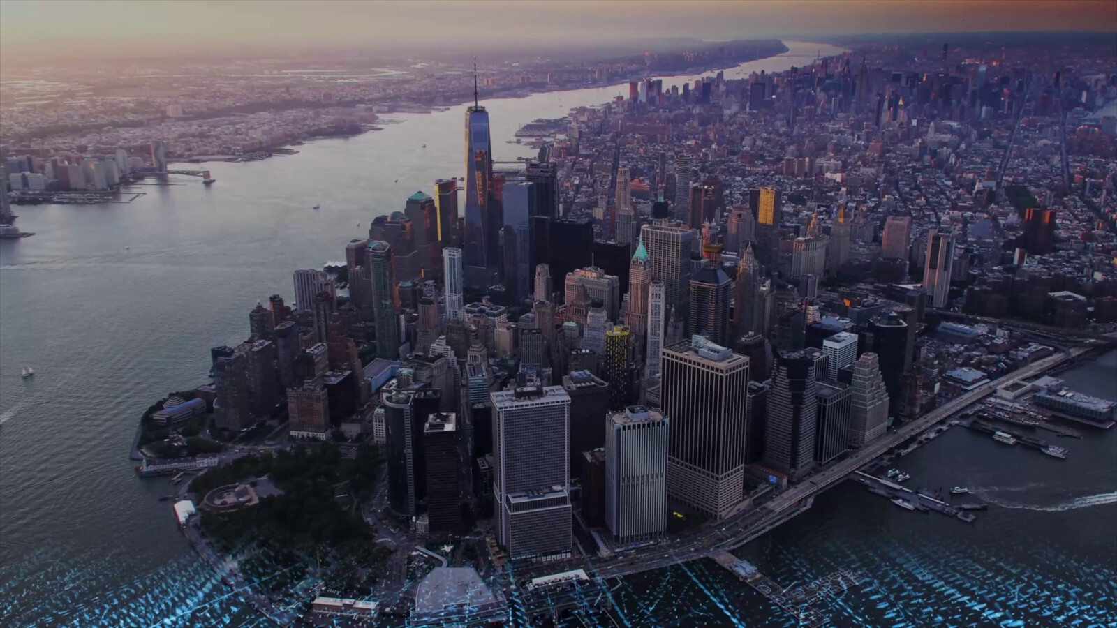 City aerial view