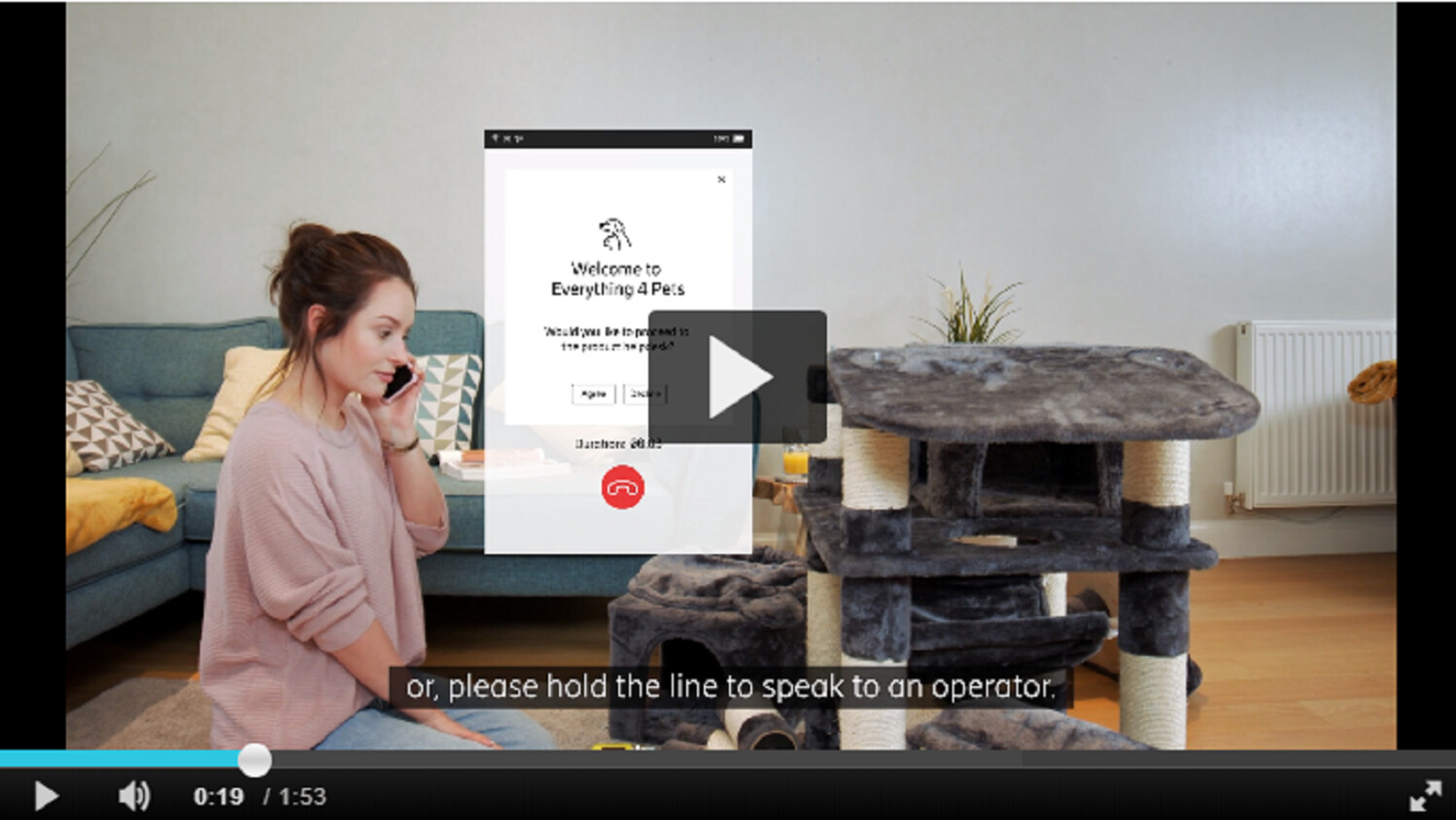 Interactive calling story