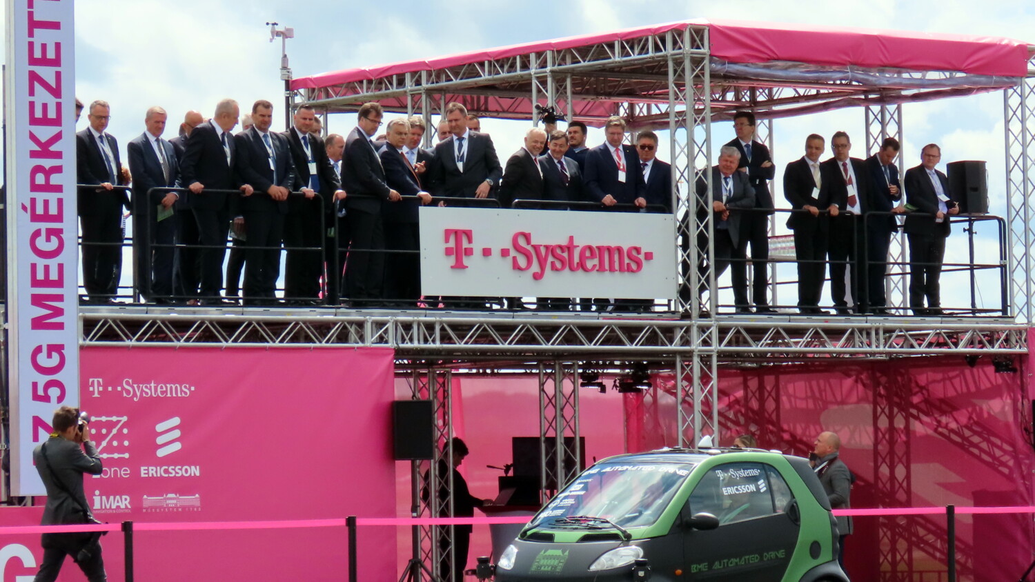 The official opening of ZalaZone, attended by Hungarian Prime Minister Viktor Orbán and the country’s Minister for Innovation and Technology László Palkovic