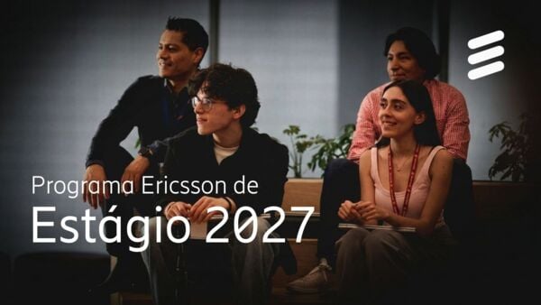 Programa Ericsson de Estágio 2027 banner