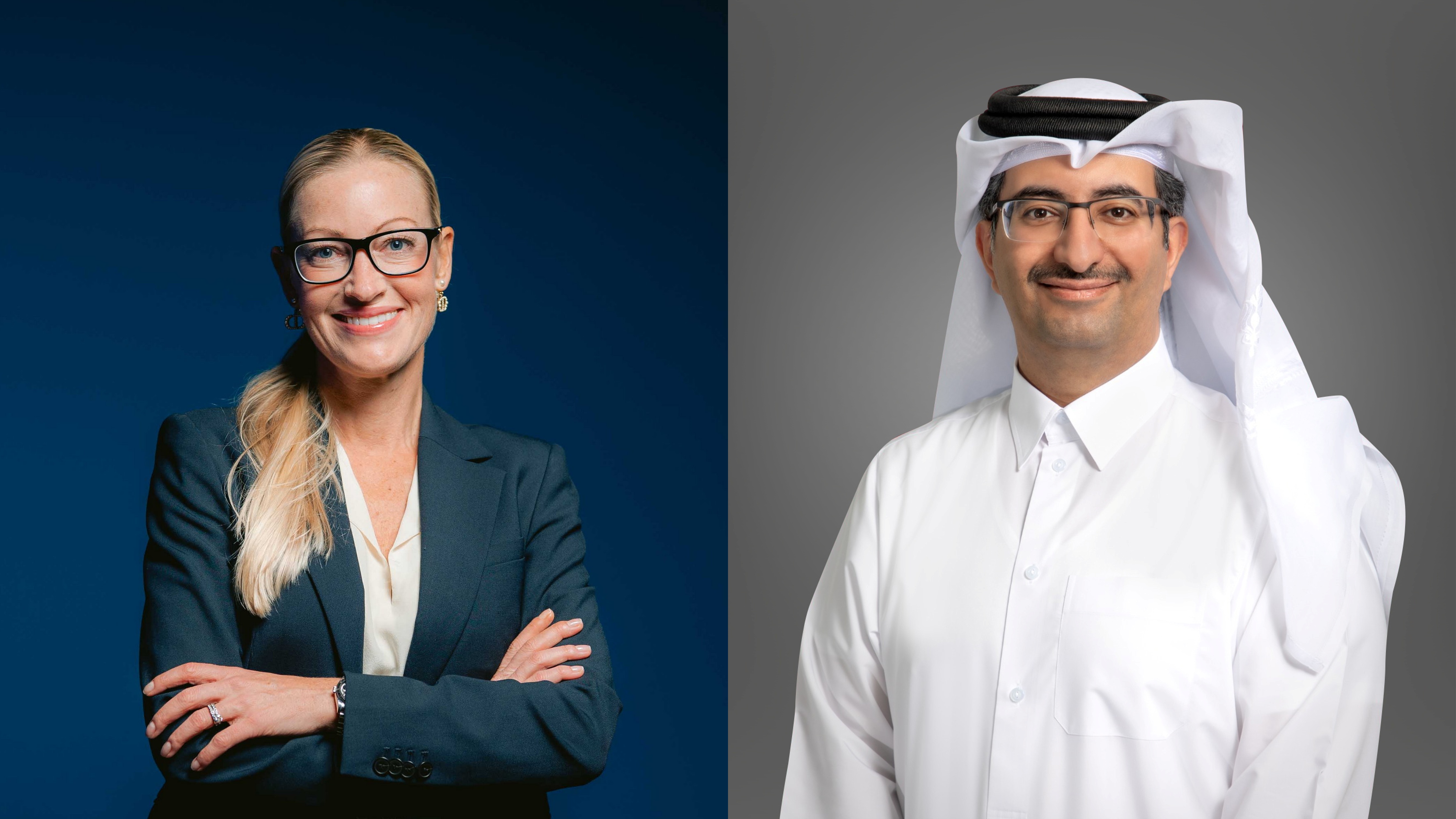 Sheikh Ali bin Jabor Al Thani, CEO Ooredoo Qatar and Petra Schirren, VP and Head of Ericsson Gulf at Ericsson Europe, Middle East and Africa