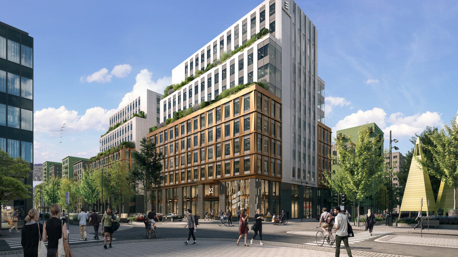 Artistic impression of the completed building "Infinity" Courtesy of Stockholm Stad.