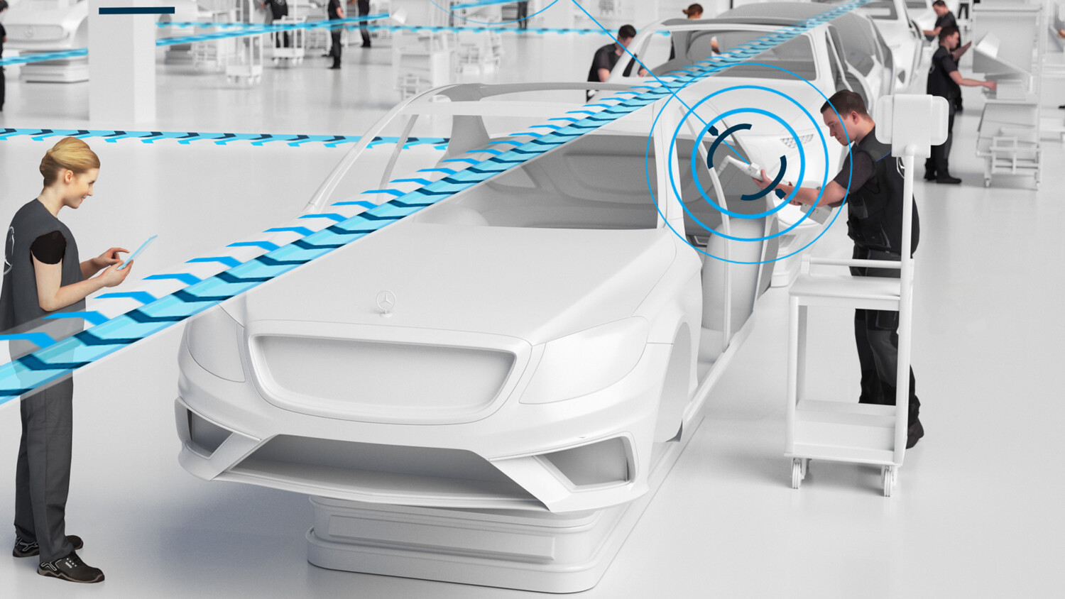 5G-Autobau wird für Mercedes-Benz Realität