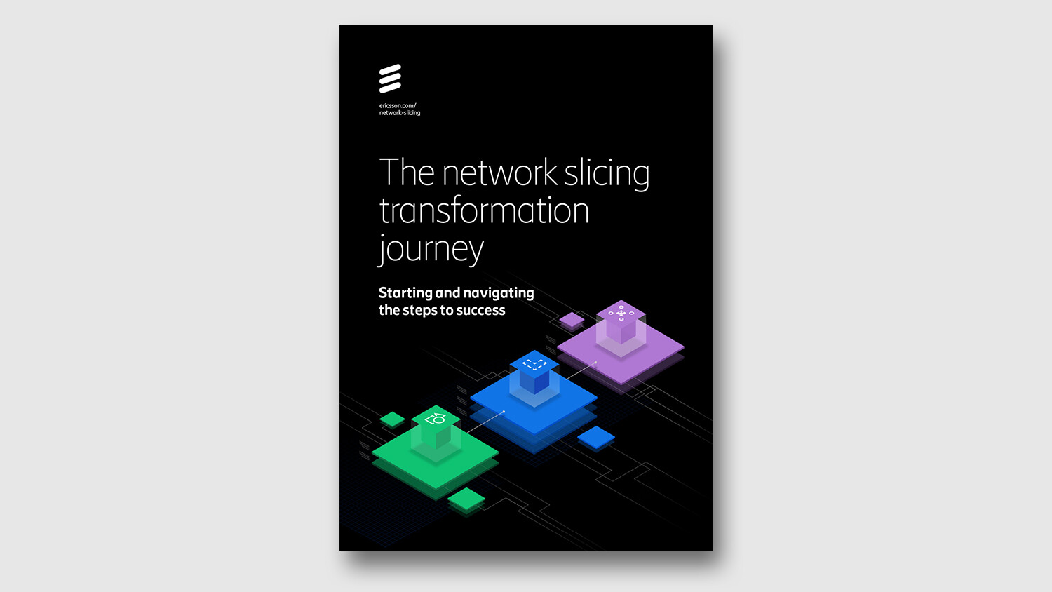 Cover of the report The network slicing transformation journey.