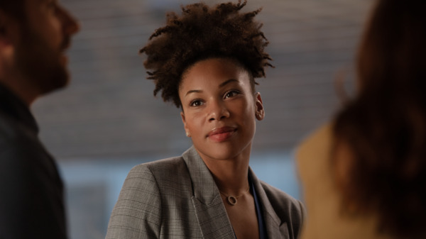 Colleagues discussing.