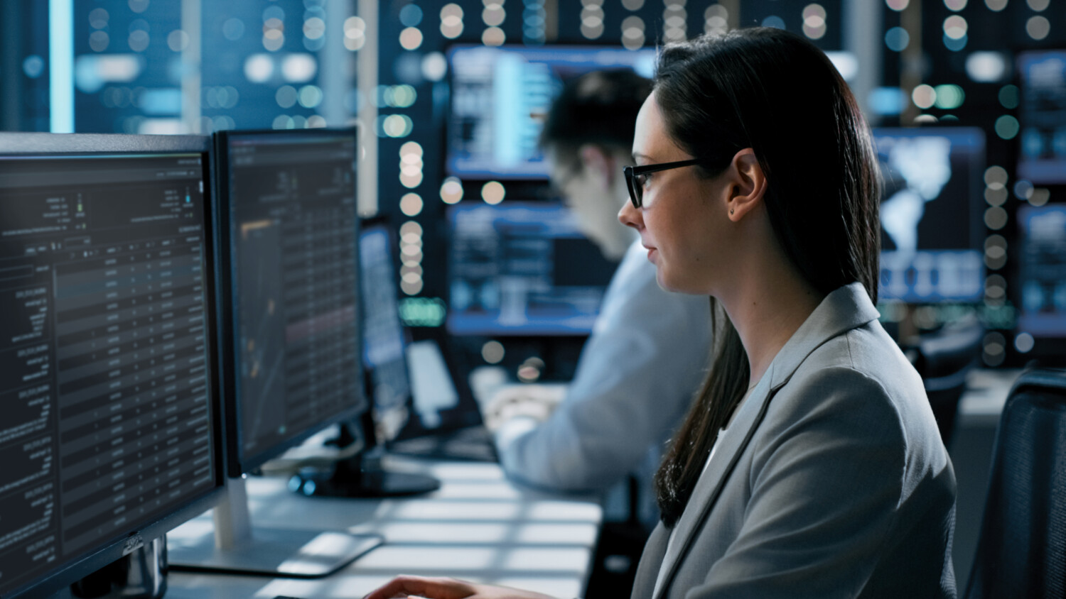 Engineer working doing network management and network optimization