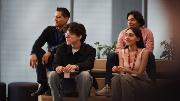 Four young people 