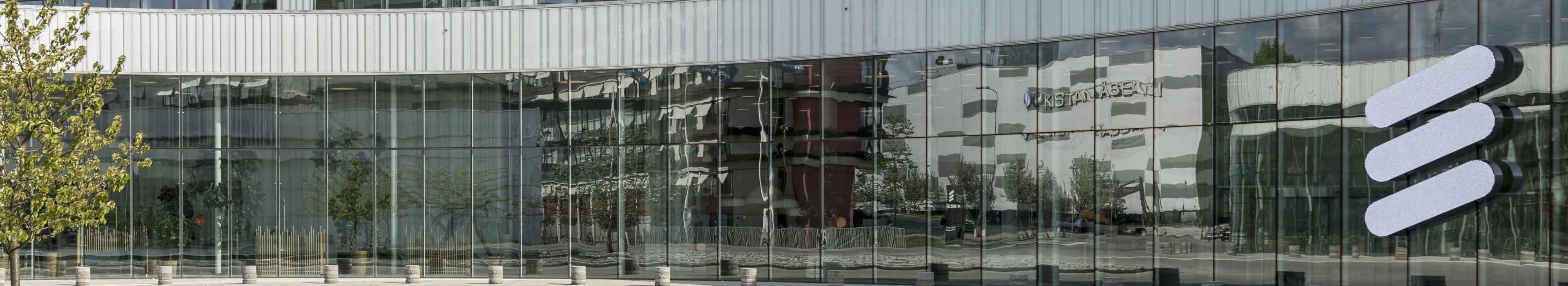 Signage at Ericsson HQ, Kista, Stockholm, Sweden.