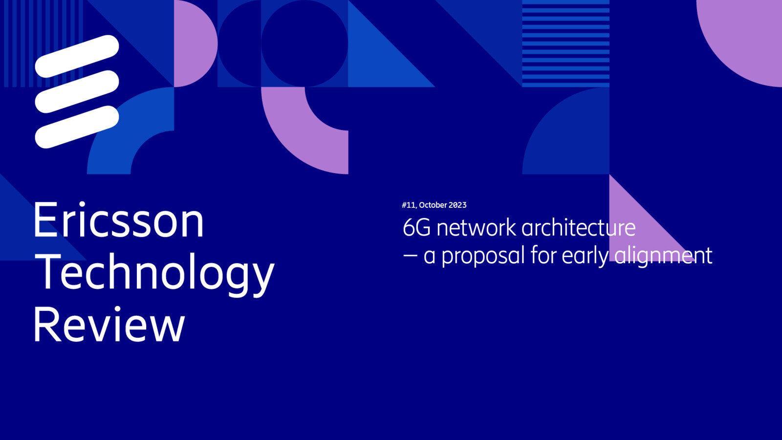 6G network architecture – a proposal for early alignment