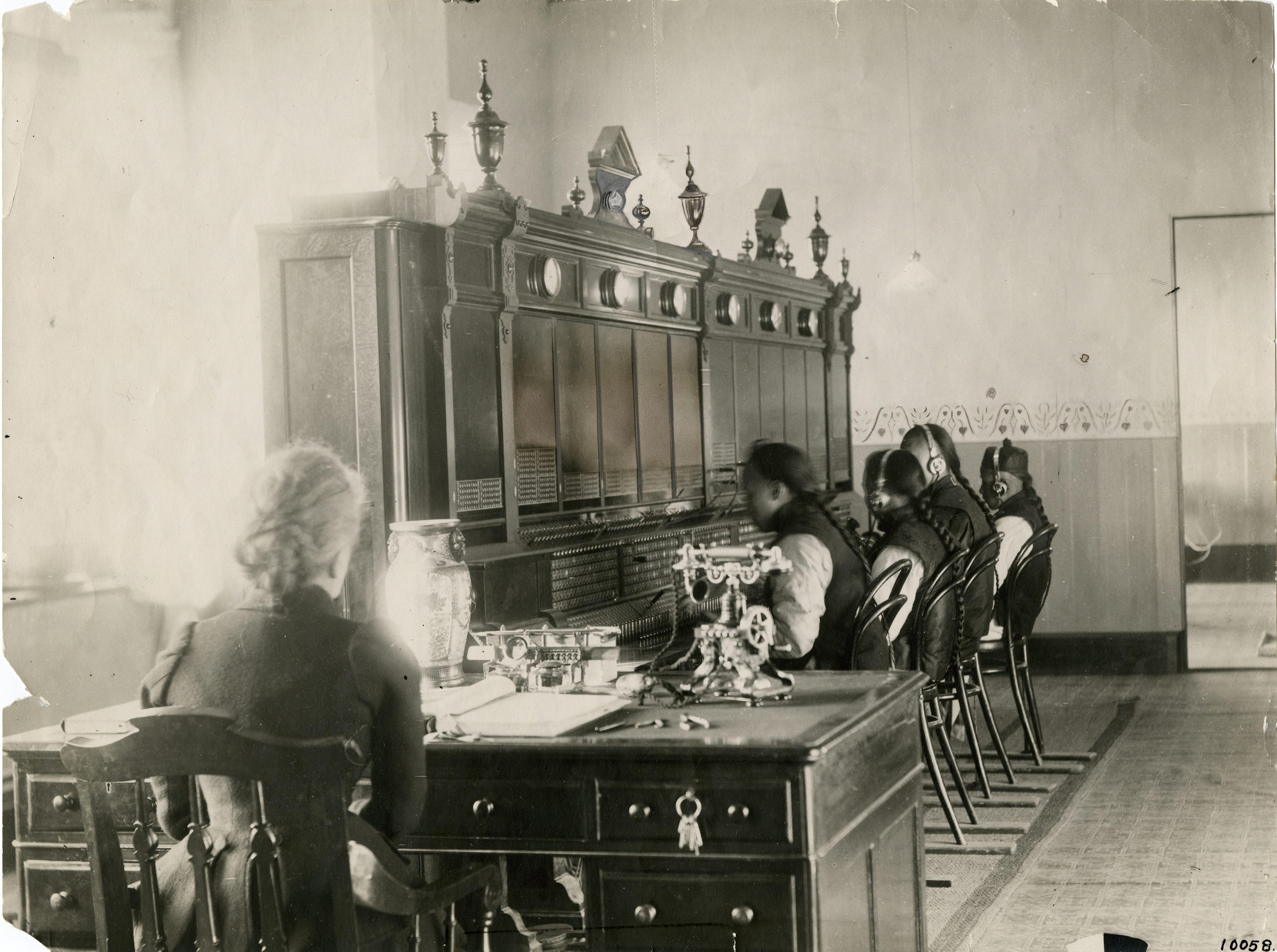 A TELEPHONE EXCHANGE IN SHANGHAI IN THE 1910S