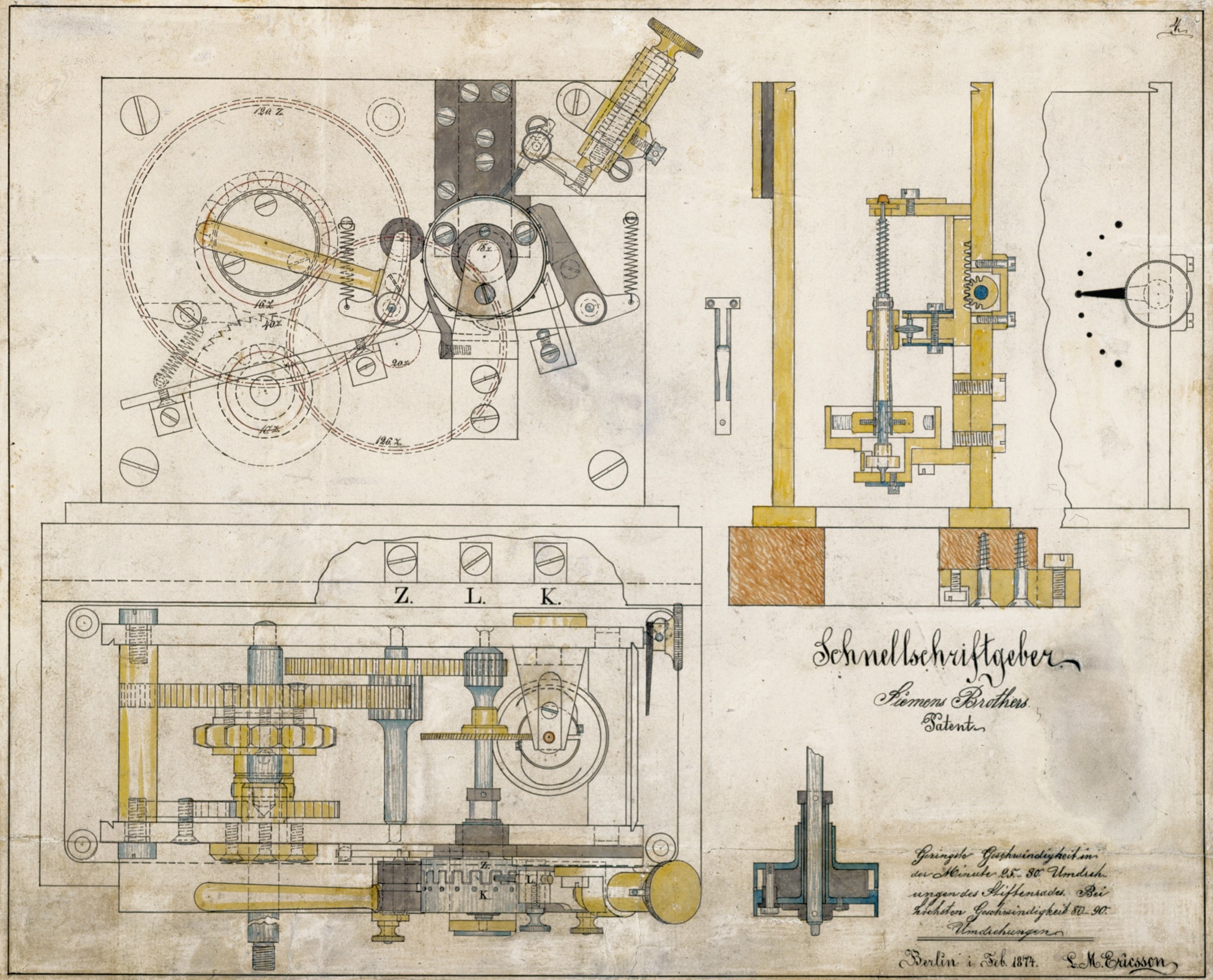 Telegraph, drawing by Lars Magnus during his time in Berlin, Germany.