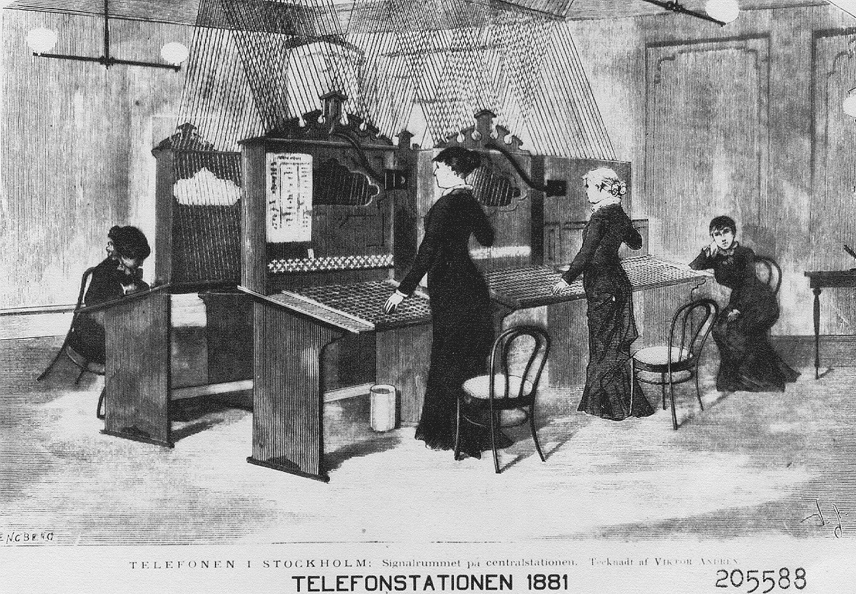 Sweden, 1881, telephone station