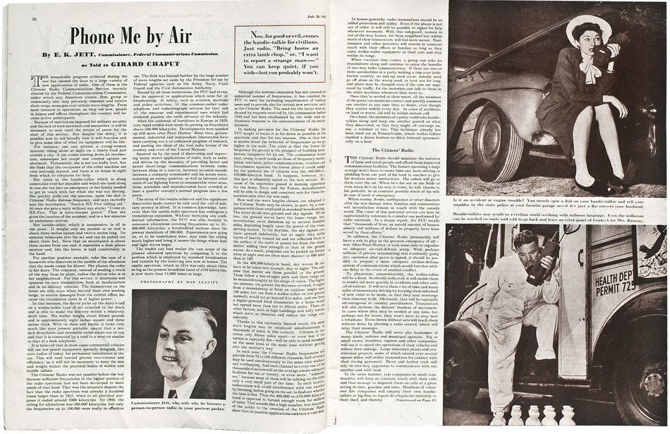  An article about walkie-talkies