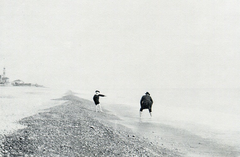 LARS MAGNUS ERICSSON WITH HIS SON GUSTAF ERICSSON