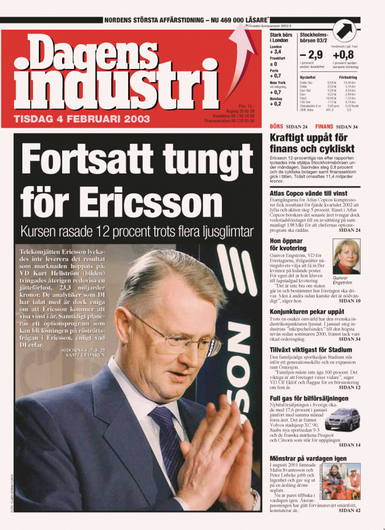 ERICSSON IN SWEDISH MEDIA SPOTLIGHT