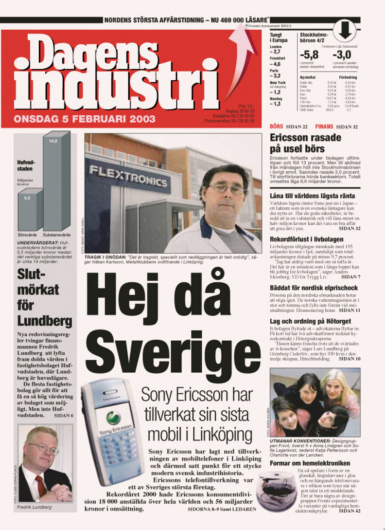 ERICSSON IN SWEDISH MEDIA SPOTLIGHT