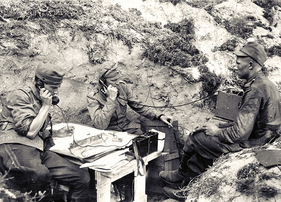 TELEPHONES FROM L.M ERICSSON BEING USED BY THE FINNISH ARMY