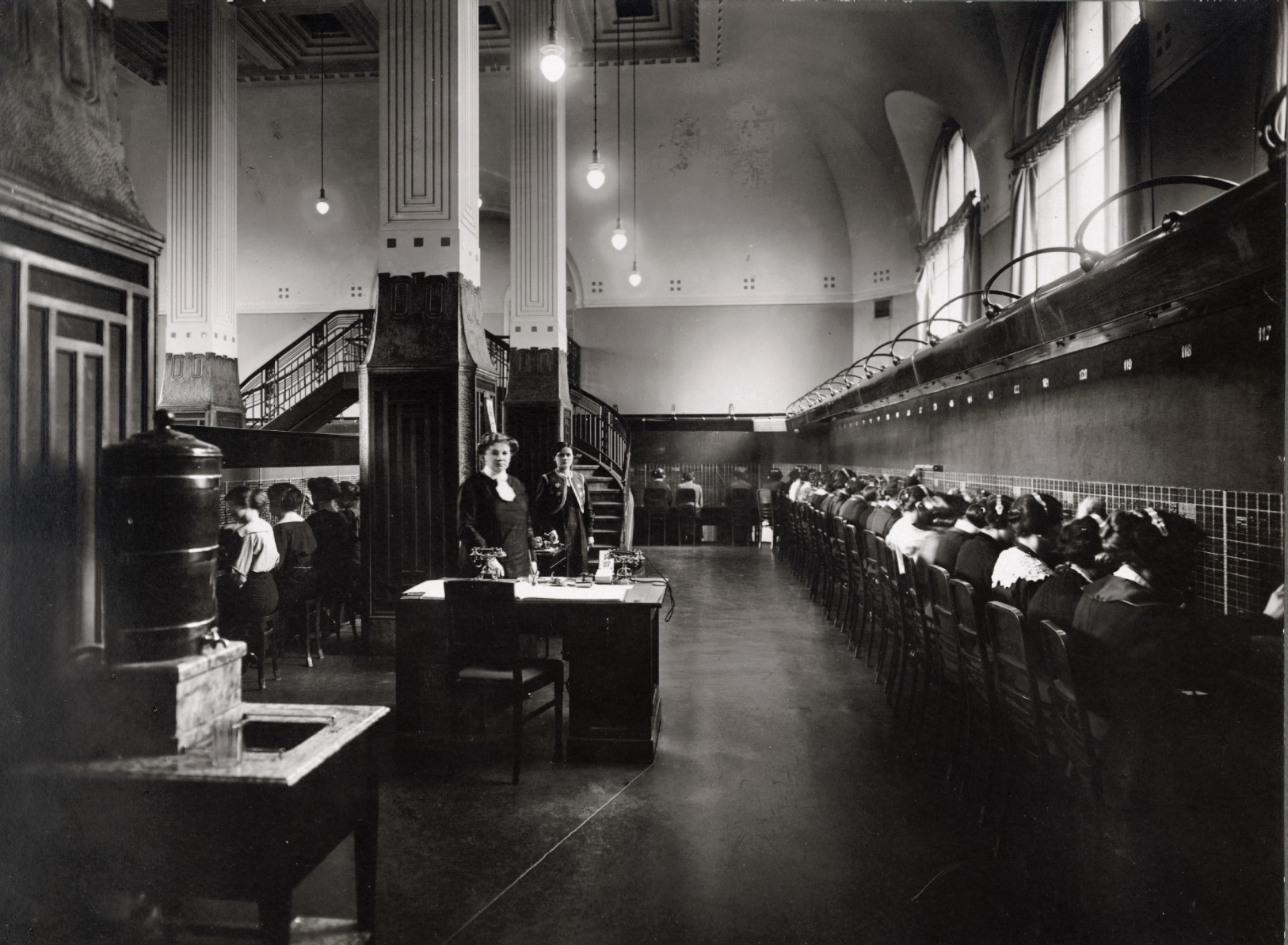 Poland, 1900s, Warsaw telephone station